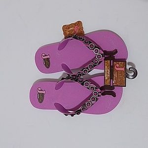 Justin Stace Women's Embellished Blingy Flipflop Sandals